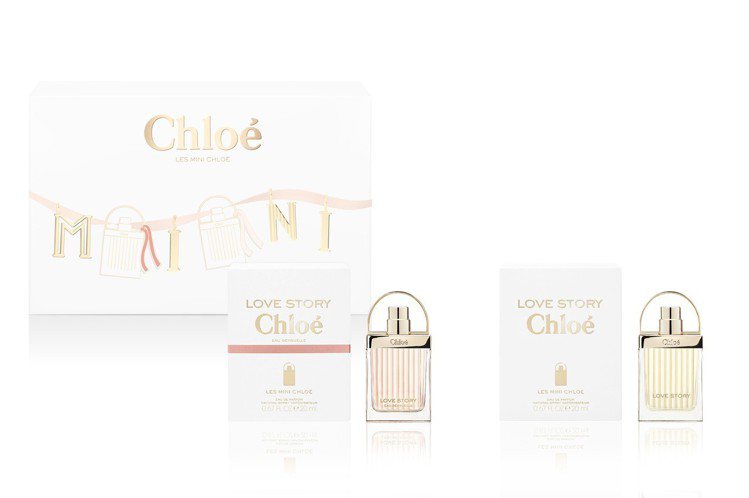 Les Mini Chloe愛情故事小小雙氛禮盒，內含小小愛情故事淡香精、小小愛...