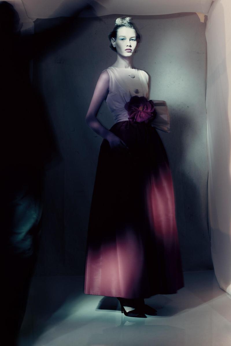 Yves Saint Laurent設計1959春夏高級訂製服Longue系列Monaco洋裝。圖／Dior提供