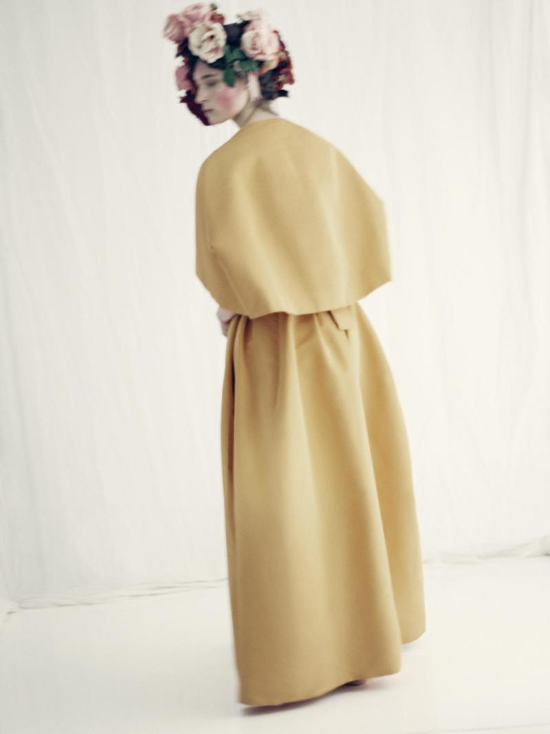 Marc Bohan設計1961春夏高級訂製服Slim Look系列San Carlo ensemble洋裝。圖／Dior提供
