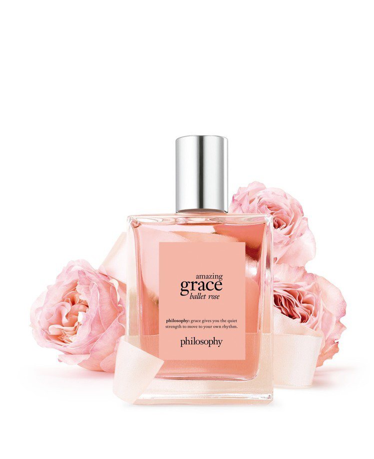 philosophy驚喜優雅芭蕾玫瑰淡香水，60ml售價1,500元。圖／科蒂精品提供