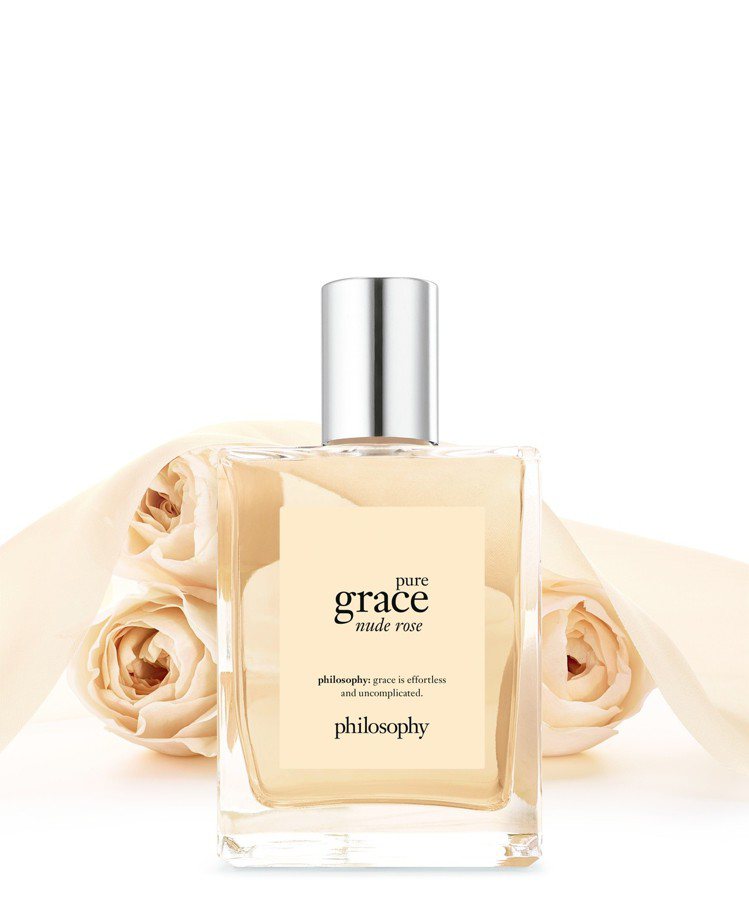 philosophy純淨優雅裸粉玫瑰淡香水，60ml售價1,500元。圖／科蒂精品提供