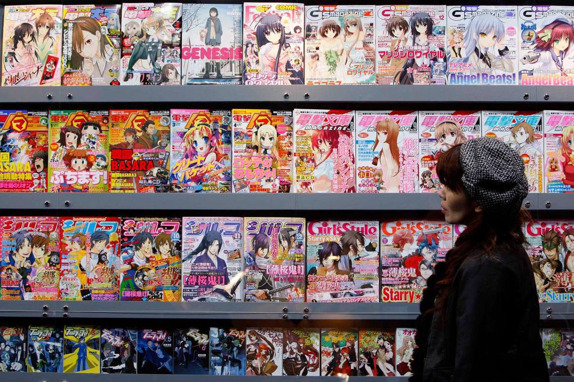 享譽國際的日本漫畫，已經擋不住衰退趨勢？ 圖／路透社