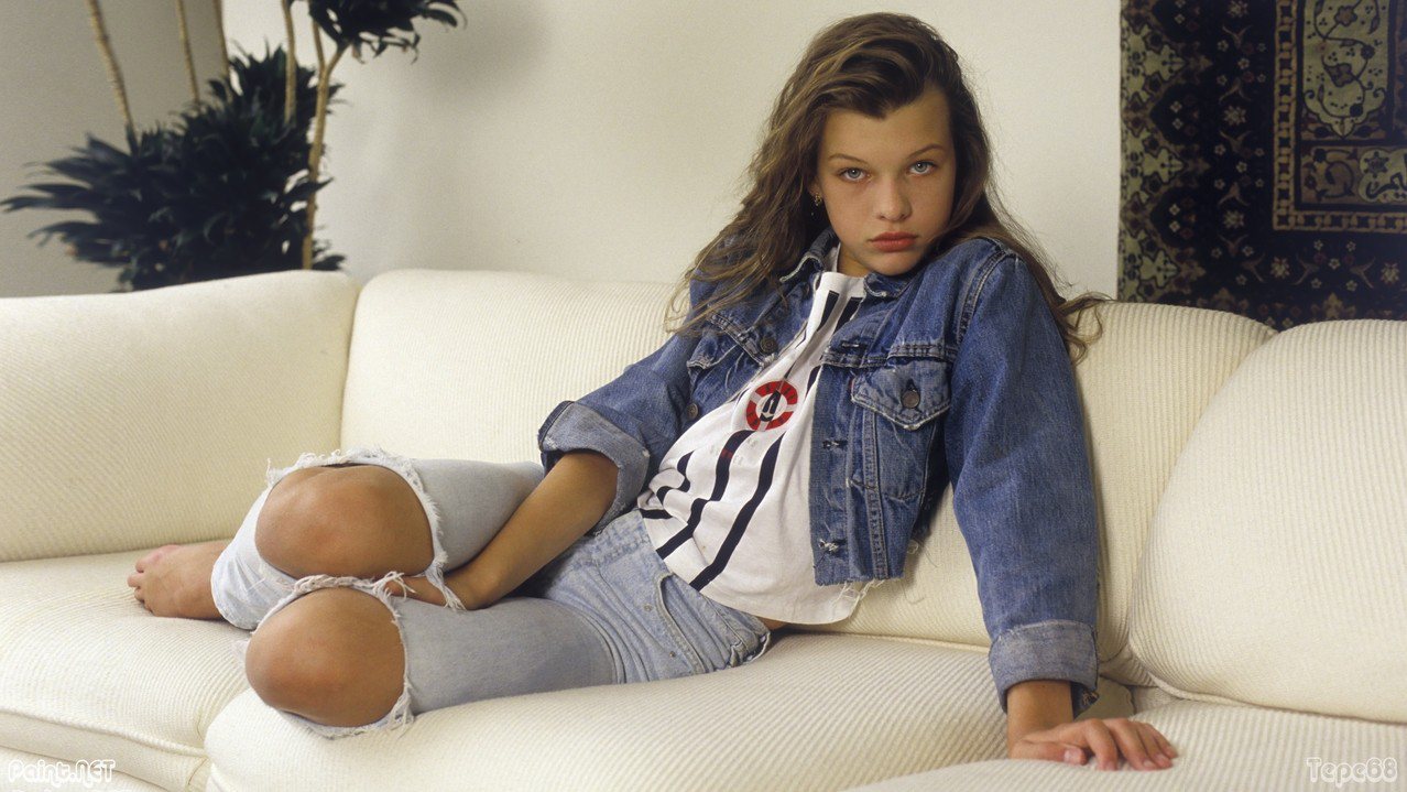 蜜拉喬娃薇琪少女時代就開始當模特兒。圖／摘自tepe68blog3