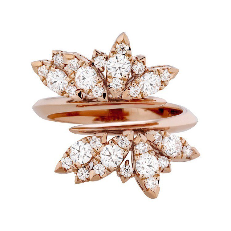Feathers 鑽石戒指，鑽石總重0.55克拉，27萬5,000。圖／ Hearts on Fire提供