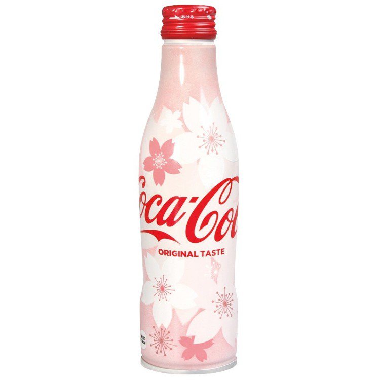 頂好推出可口可樂櫻花版鋁罐，售價65元。圖／頂好提供