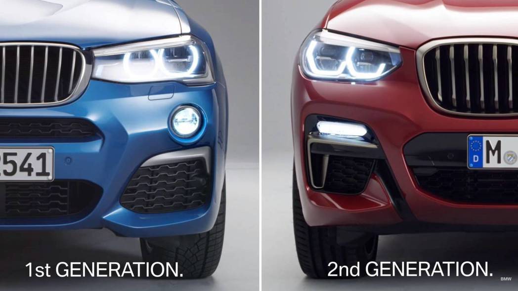霧燈造型也做了更改。 摘自BMW影片