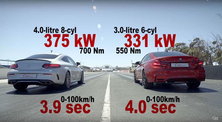 兩者0-100km/h只差0.1秒。 截自Cars.co.za影片