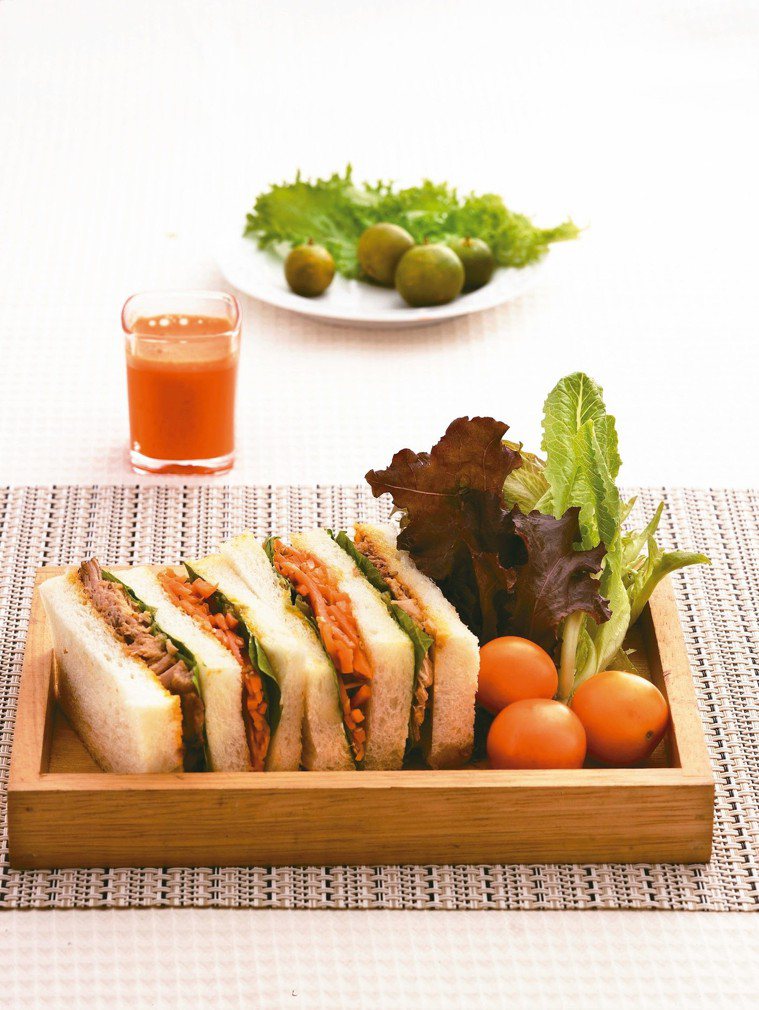 胡蘿蔔豬肉三明治 圖／天和鮮物提供