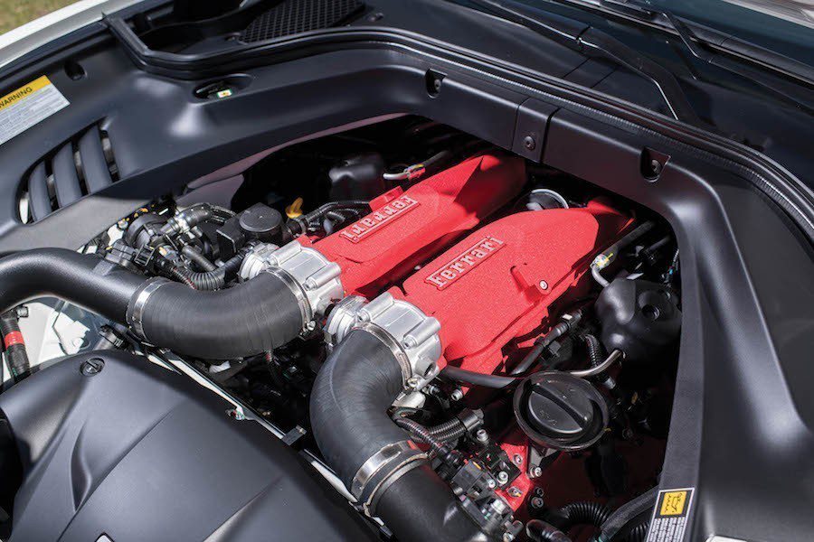Ferrari V8雙渦輪引擎。 摘自rmsothebys.com