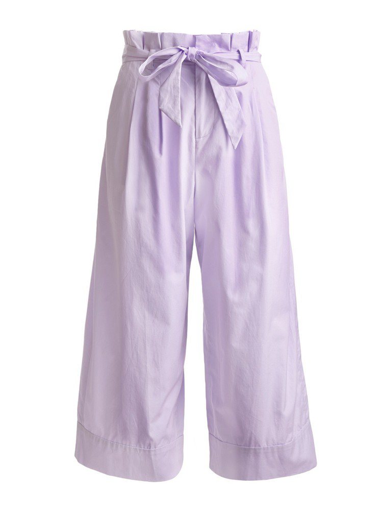 粉紫色寬褲12,500元。圖／Alice + Olivia提供