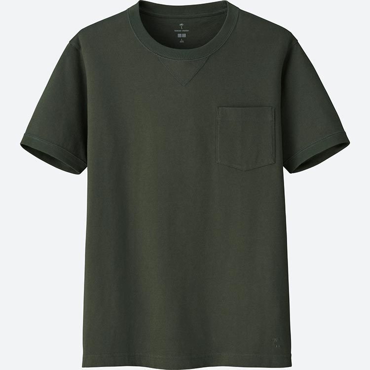 UNIQLO與Tomas Maier聯名系列男裝Supima棉T恤，約590元。圖／摘自UNIQLO官網