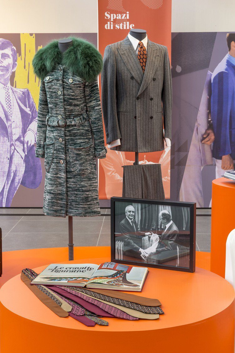 細究「UOMINI ALLITALIANA 1968」主題展覽中的風格、剪裁和設計，其實正也是當代男裝歷史演進的縮影。圖／Ermenegildo Zegna提供