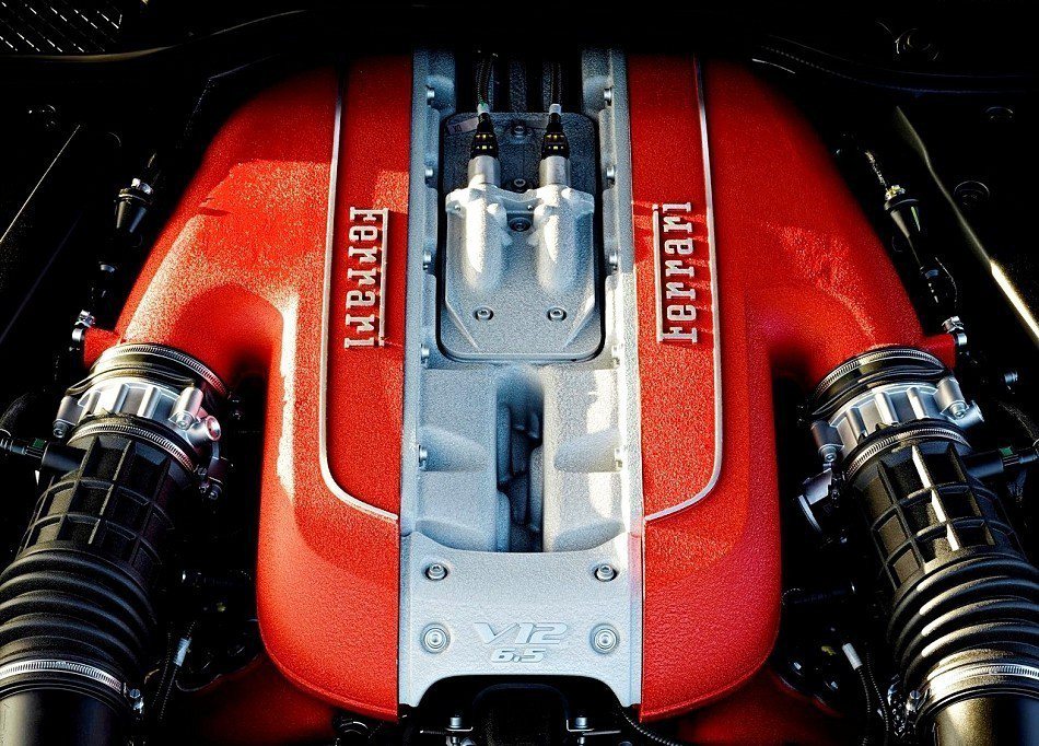 6.5升V12自然進氣引擎。 摘自Ferrari