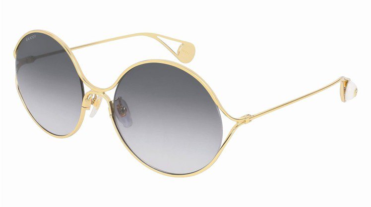 漸層色鏡片圓框太陽眼鏡，15,900元。 圖／Gucci提供