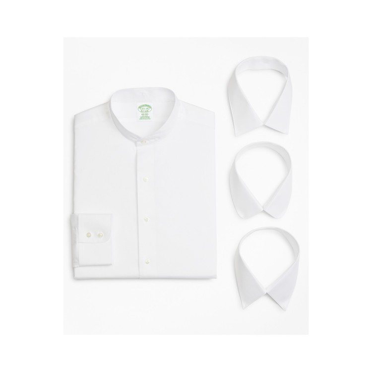 Brooks Brothers 200周年紀念免燙襯衫（附三款互換式衫領），台灣限量70組，約10,900元。