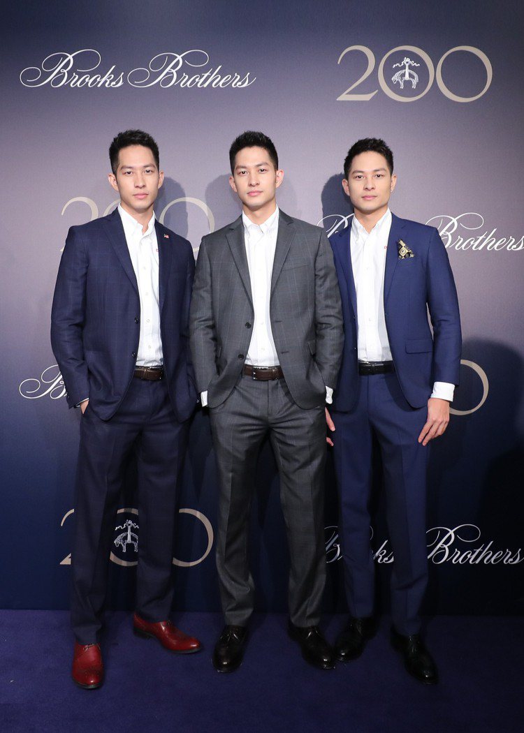 演員Luu Brother出席了Brooks Brothers在上海的活動。圖／...