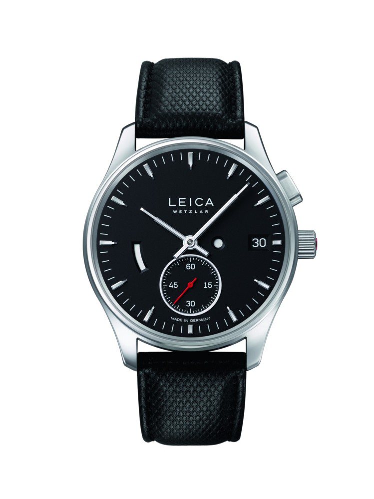 Leica L1腕表，搭配自製手上鍊機芯，限量400只。圖／Leica提供