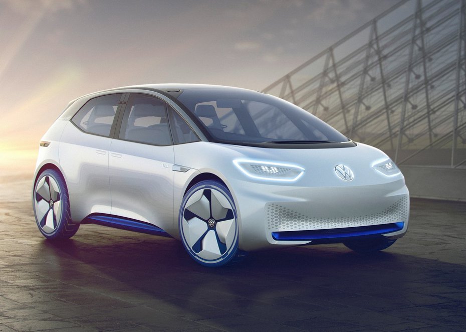 福斯電動概念車 ID hatchback。 摘自Volkswagen