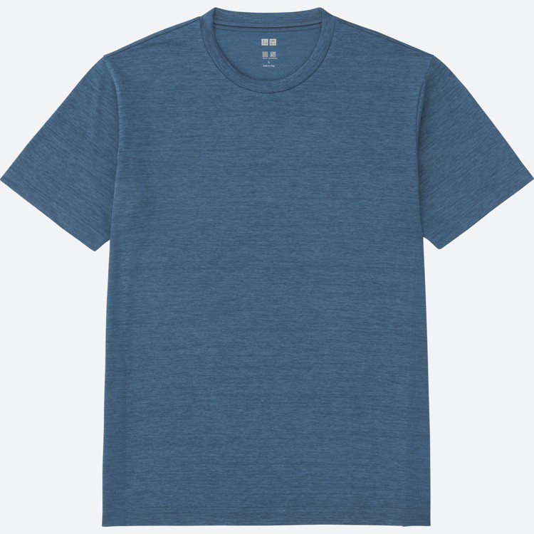 UNIQLO Dry-EX 圓領T恤，390元。圖／UNIQLO提供