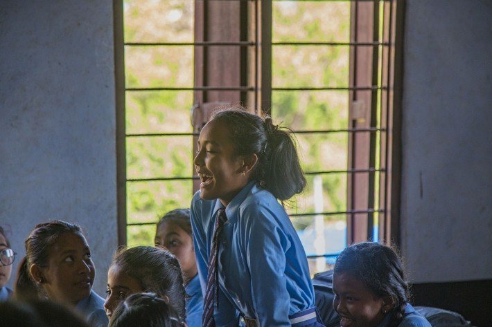 遠山呼喚推出「教育種植計畫」，重塑廓爾喀的整體教育環境。圖／遠山呼喚