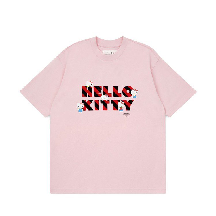 :CHOCOOLATE和Hello Kitty聯名系列T恤，1,199元。圖／I...