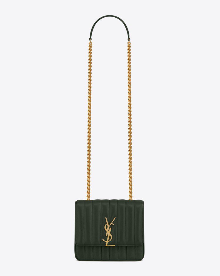VICKY包共有兩個尺寸，售價7萬7,900元起。圖／Saint Laurent提供