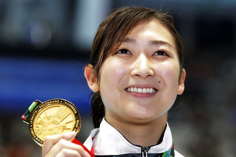 日本18歲游泳女將池江璃花子。 美聯社