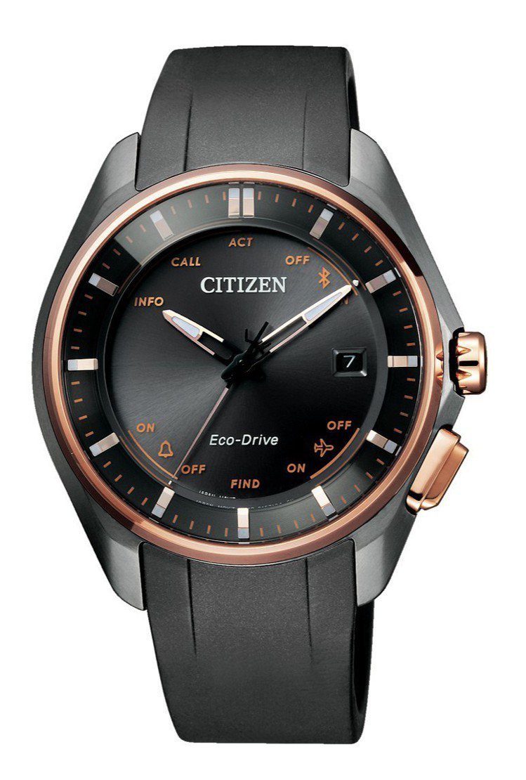 Citizen Eco-Drive系列BZ4006-01E腕表，鈦金屬表殼，具藍芽連線功能，約21,800元。圖／Citizen提供