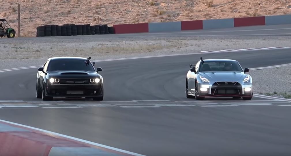 Dodge challenger SRT Demon vs. Nissan GT...