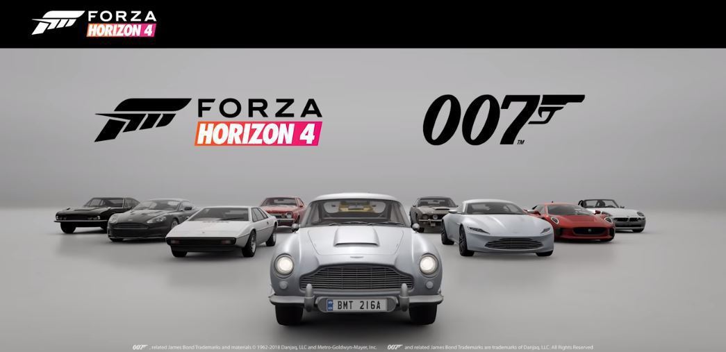 Forza Horizon4 "Best of Bond Car Pack"。 摘自Forza Horizon