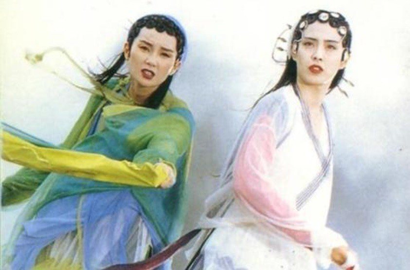 張曼玉與王祖賢分飾青蛇、白蛇。圖／摘自HKMDB