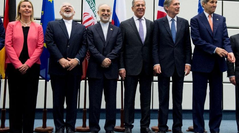 伊朗與美、俄、中、英、法、德6國在2015年7月達成核協議。（法新社）
