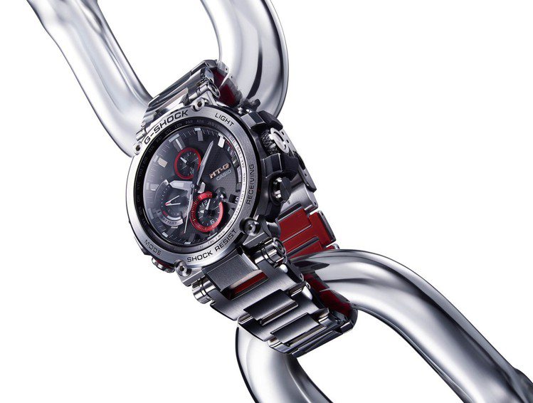G-SHOCK MT-G系列B1000D-1A腕表，不鏽鋼表殼、表鍊，約25,500元。圖／Casio提供
