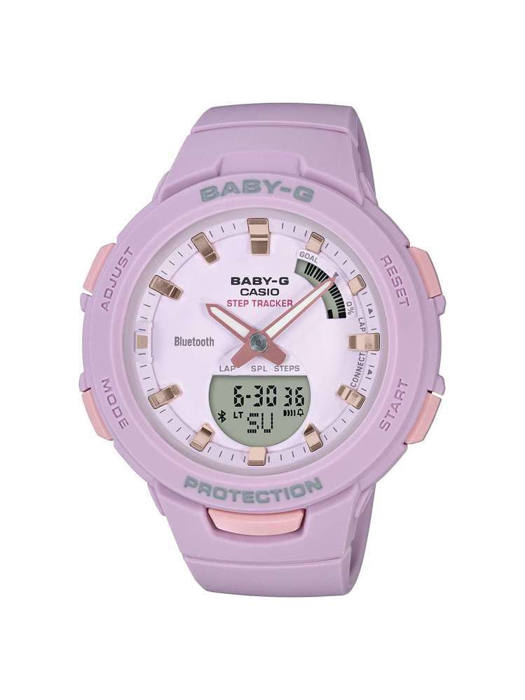 Baby-G Squad系列BSA-B100-7A腕表，約3,900元。圖／Casio提供