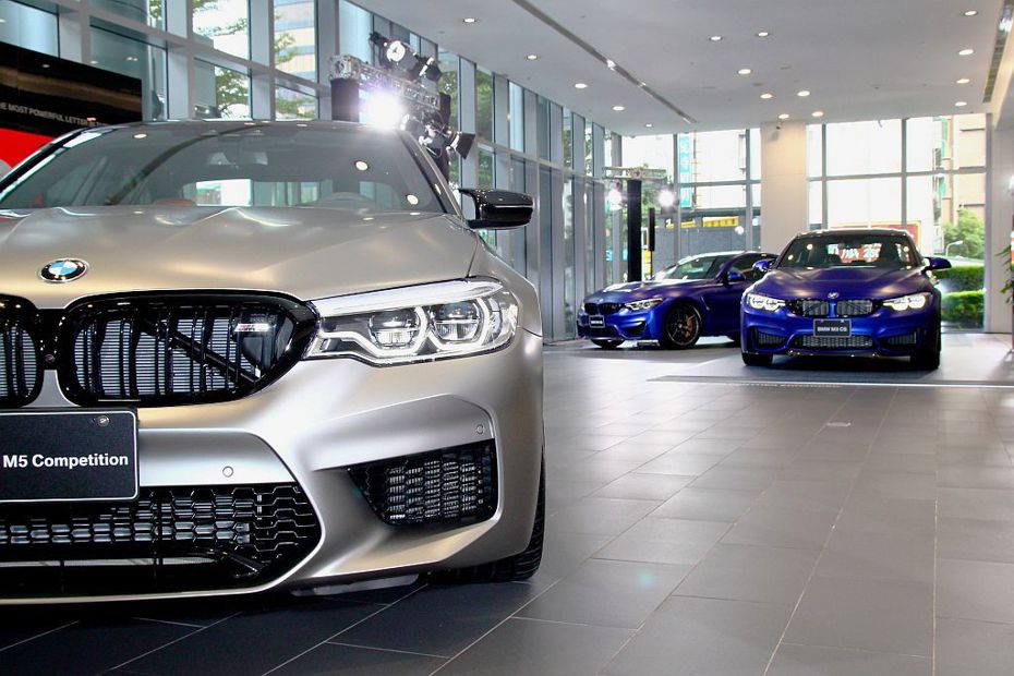 BMW M Power三大知名性能作品M3 CS、M4 CS以及M5 Competition，今日（11/16）在台一次亮相。 記者張振群／攝影