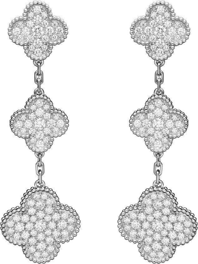 Van Cleef & Arpels - Magic Alhambra耳環。圖／Van Cleef & Arpels提供