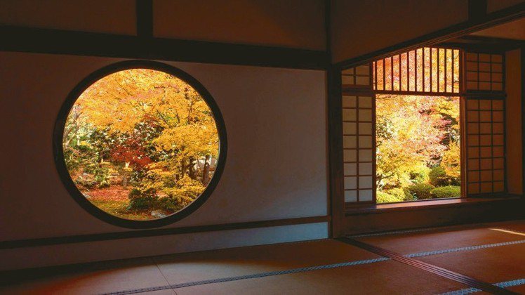 「源光庵」擁有京都最美、最特別的「額緣庭園」。 圖／梁旅珠提供
