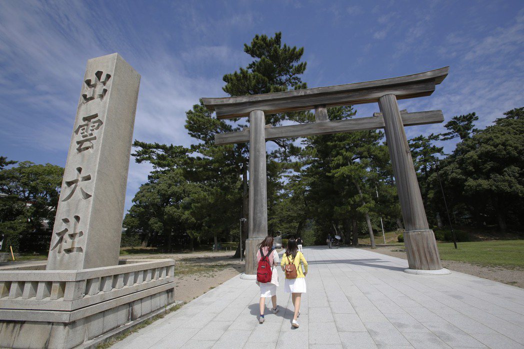 出雲大社位於島根縣出雲市，是日本最古老的神社之一。 圖／美聯社