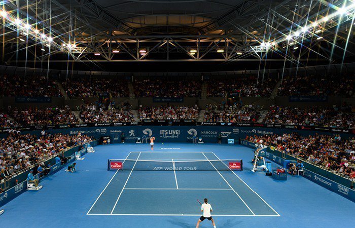 布里斯本網球國際賽一直都以豪華參賽陣容、超高賽事體驗著稱。圖／昆士蘭旅遊局提供