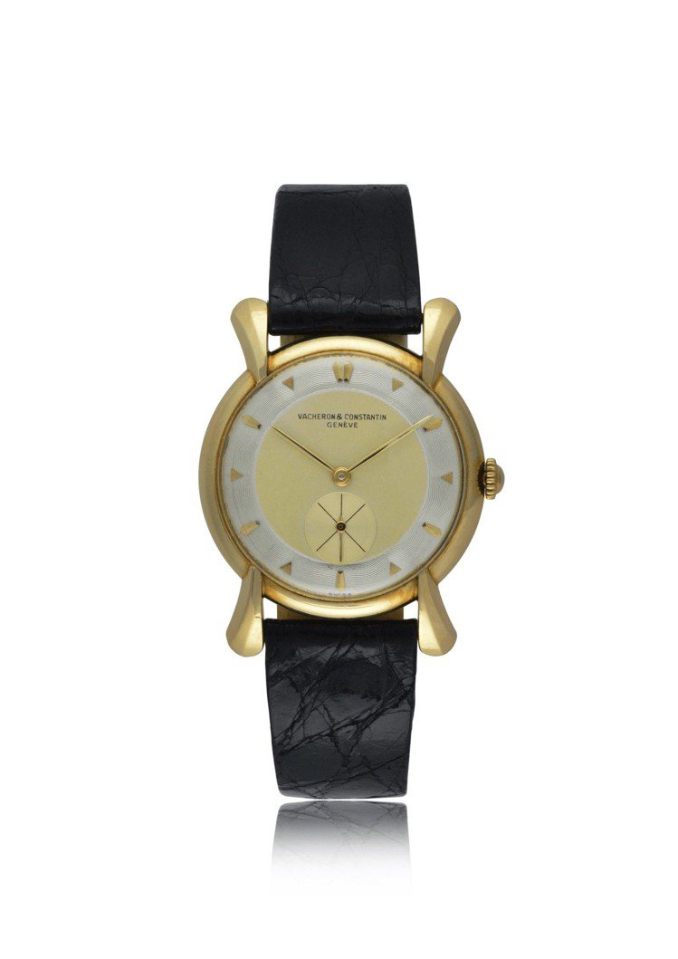 暱稱「長頸鹿」的骨董黃K金腕表，型號4778。圖／江詩丹頓提供