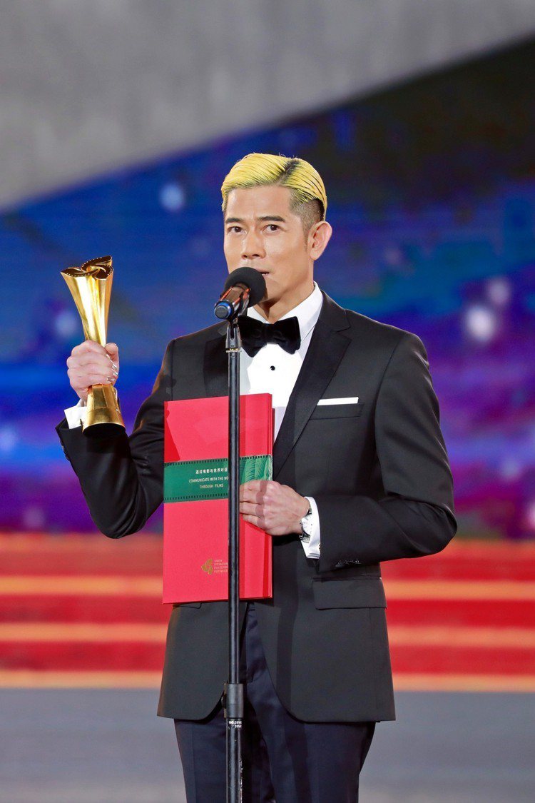 郭富城獲得首屆海南島國際影展的「年度最佳男演員獎」。圖／Hugo Boss提供