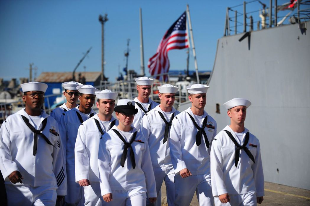 美國海軍是最注重傳統的軍種，因此從建軍時就有的關禁閉處罰沿用至今。 （法新社）