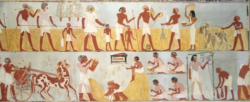 古埃及門納之墓壁畫。 圖／維基共享