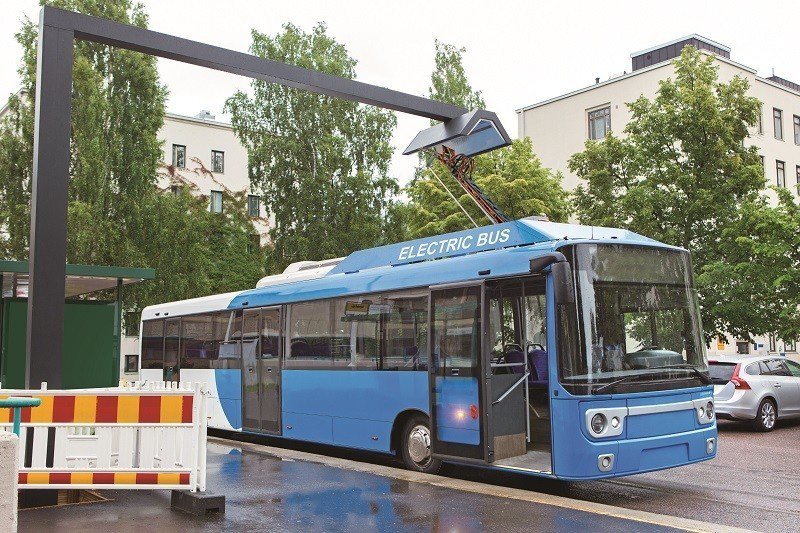 芬蘭的電動公車