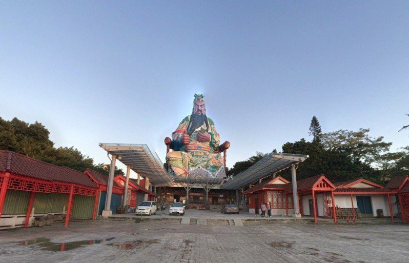 普天宮的關公像高達120公尺 圖片來源/google map