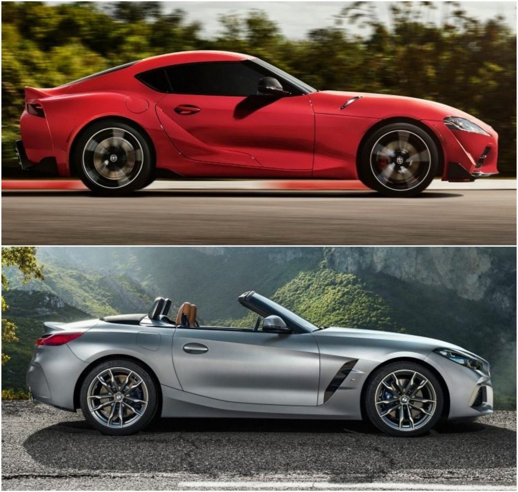 兩輛車均為長車頭、短車尾的風格。 摘自Toyota、BMW
