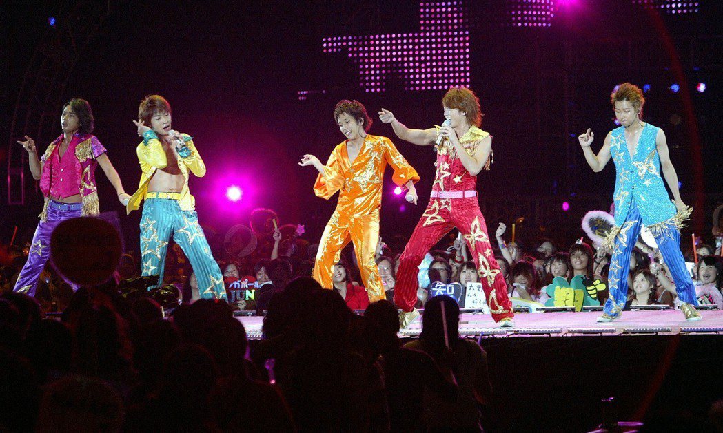嵐2006年在台北的演唱會。圖／聯合報系資料照
