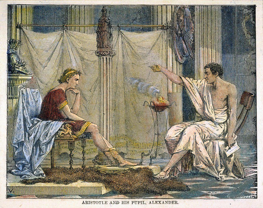 現今流傳的對於古代哲學家生平的片段，許多來源都是可疑的，包含「亞里斯多德是亞歷山...