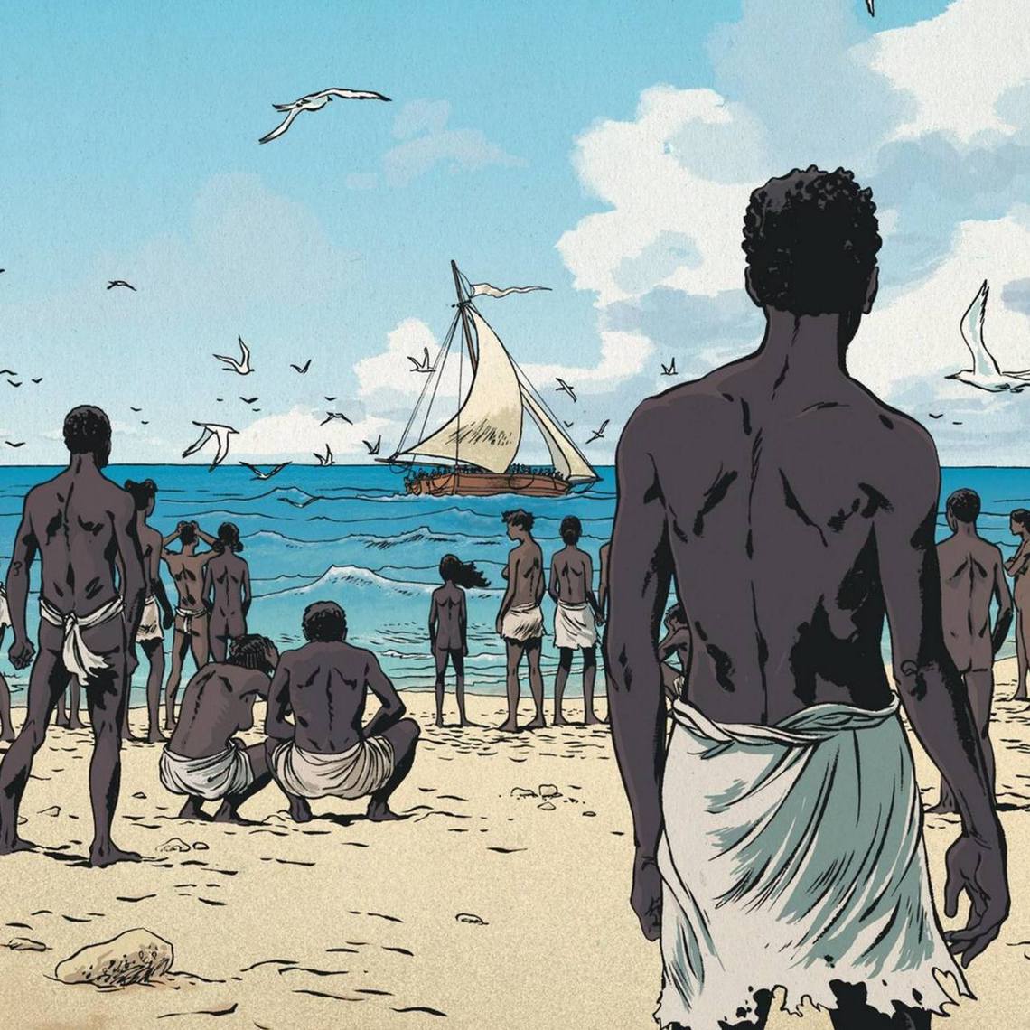 考古漫畫《特羅姆蘭：被遺忘的奴隸之島》。 圖／Sylvain Savoia