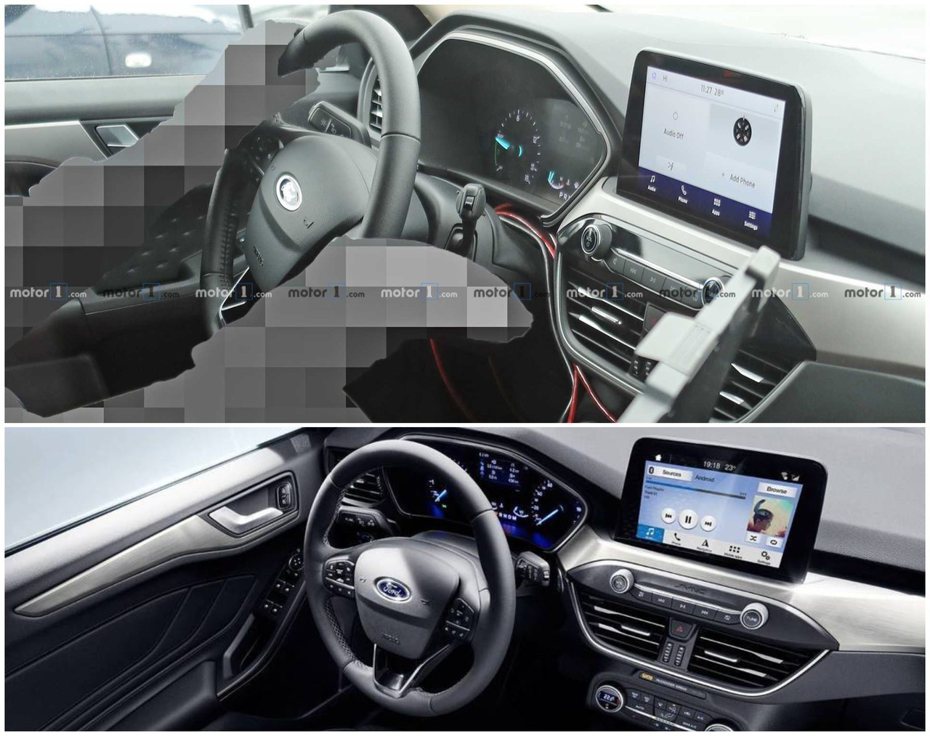 大改款美規Ford Escape的中控與方向盤設計，乍看之下與新世代Focus十分相似。 摘自Motor 1、Ford